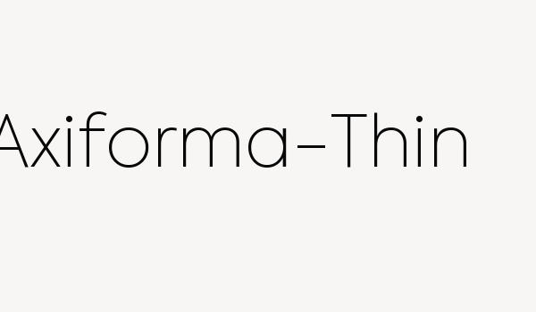 Axiforma-Thin Font