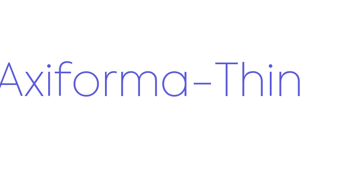 Axiforma-Thin Font Download