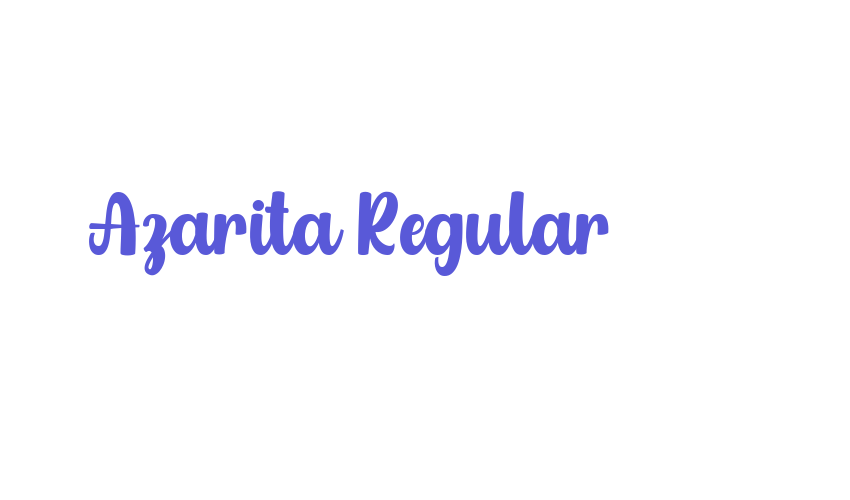 Azarita Regular Font