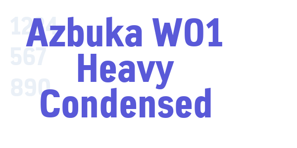 Azbuka W01 Heavy Condensed font free