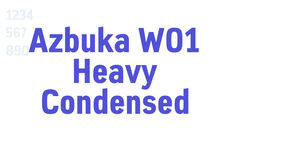 Azbuka W01 Heavy Condensed-font-download