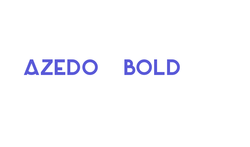 Azedo-Bold Font