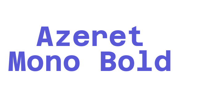 Azeret Mono Bold Font Download