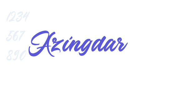 Azingdar font free