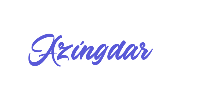 Azingdar Font