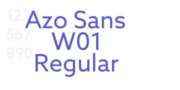 Azo Sans W01 Regular font free