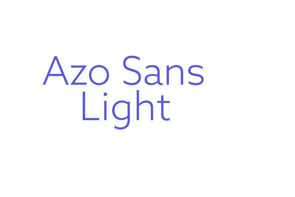 Azo Sans Light Font