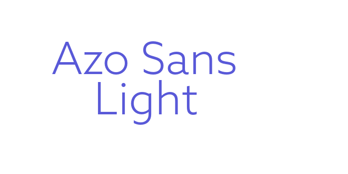 Azo Sans Light Font Download