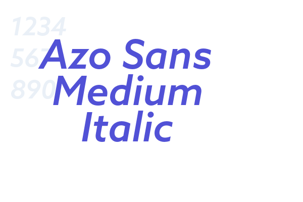 Azo Sans Medium Italic