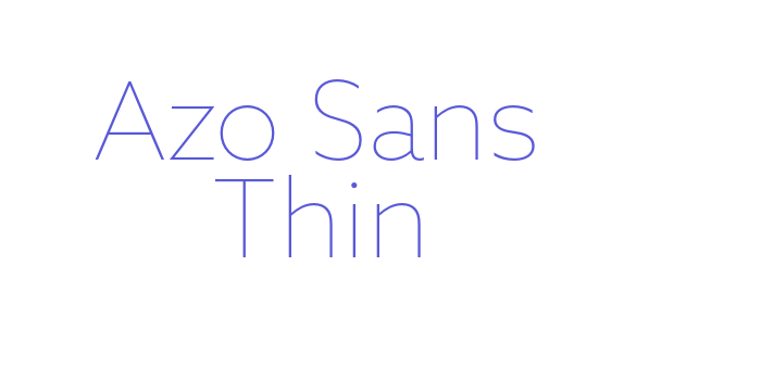 Azo Sans Thin Font