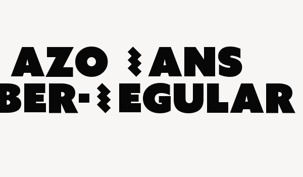 Azo Sans Uber-Regular Font