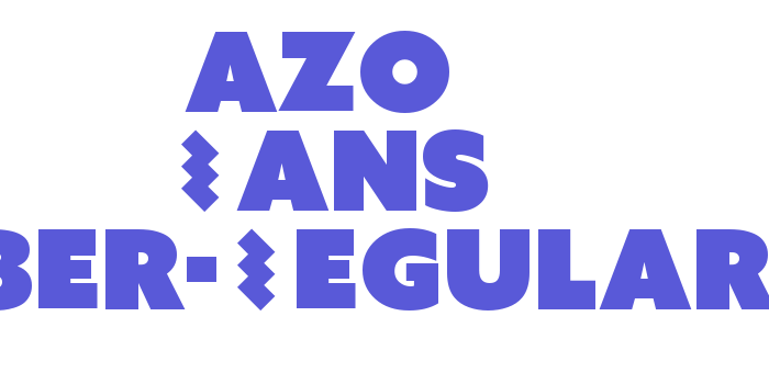 Azo Sans Uber-Regular Font