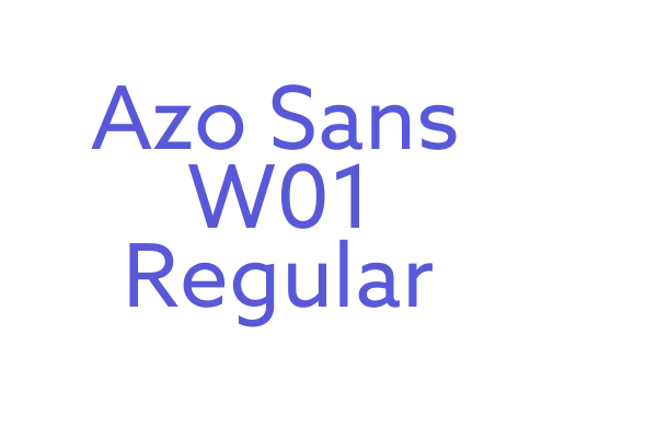 Azo Sans W01 Regular Font