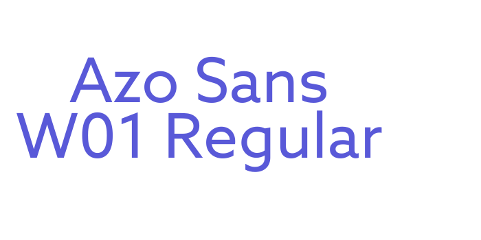 Download Azo Sans W01 Regular Font