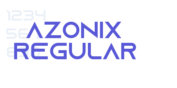 Azonix Regular font free