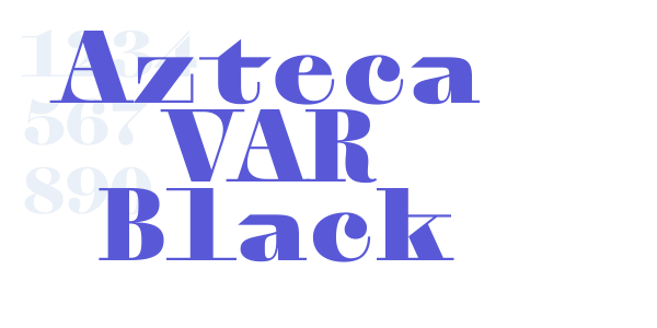 Azteca VAR Black font free