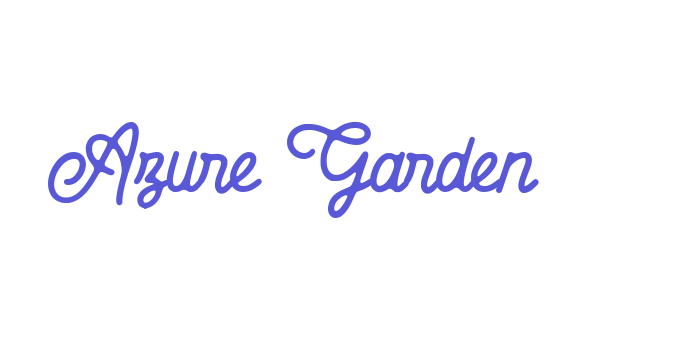 Azure Garden Font