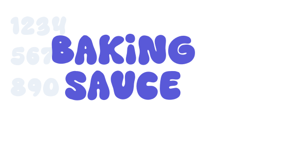 BAKING SAUCE font free