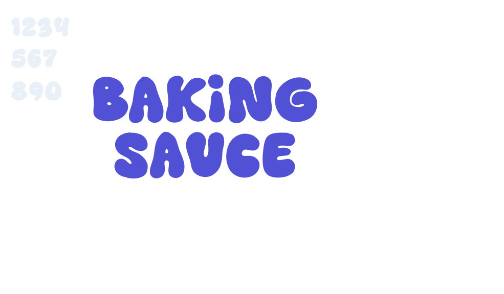 BAKING SAUCE-font-download