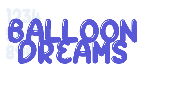 BALLOON DREAMS font free