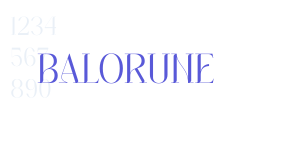 BALORUNE font free