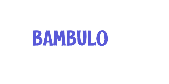 BAMBULO Font Download