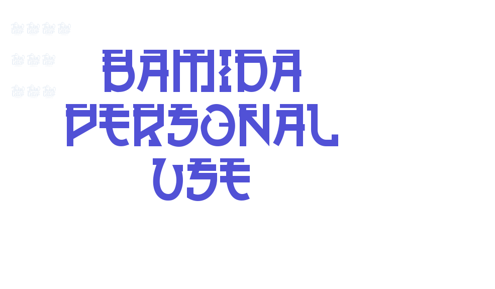 BAMIDA PERSONAL USE-font-download