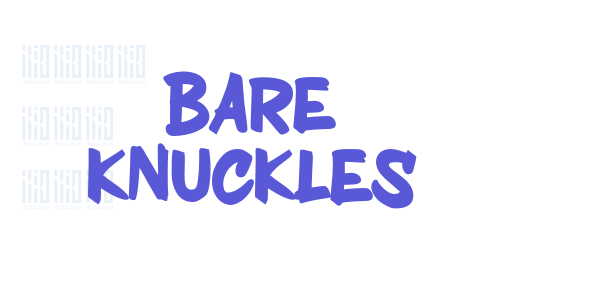 BARE KNUCKLES font