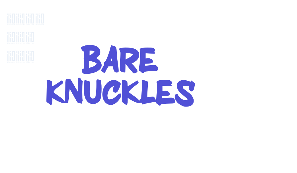 BARE KNUCKLES-font-download