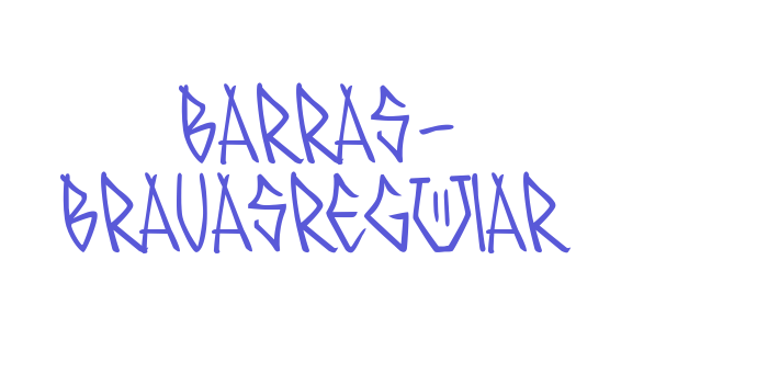 BARRAS- BRAVASRegular Font Download