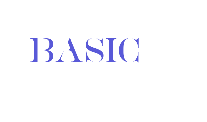 BASIC Font