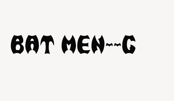 BAT MEN__G Font