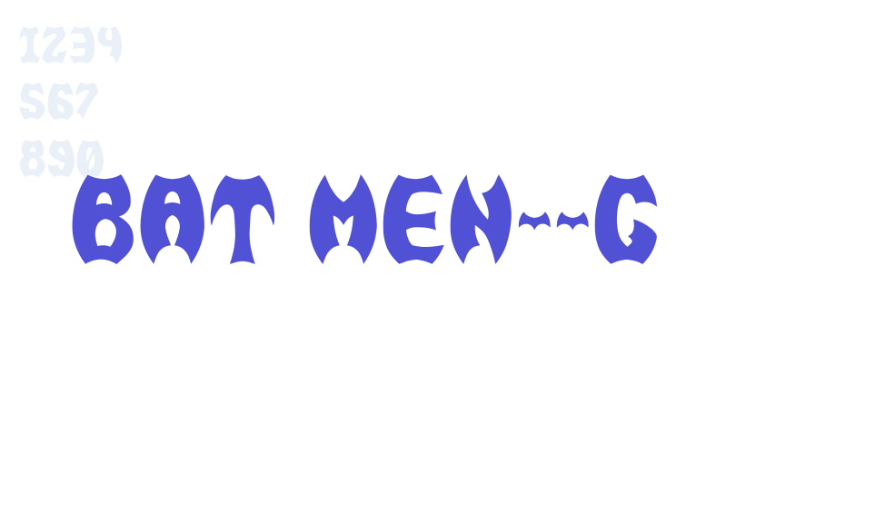 BAT MEN__G-font-download