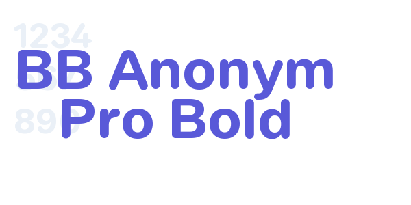 BB Anonym Pro Bold font free