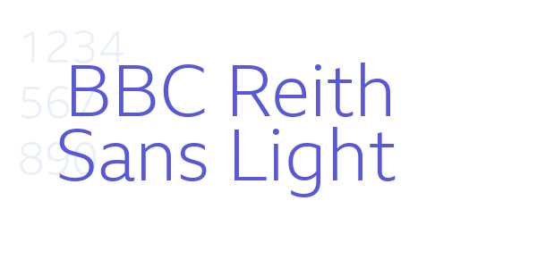 BBC Reith Sans Light font