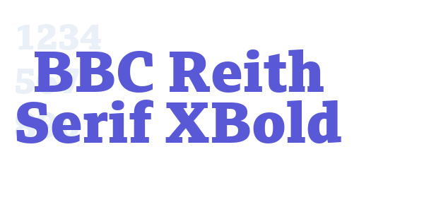 BBC Reith Serif XBold font free