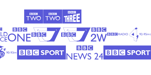 BBC TV Channel Logos font