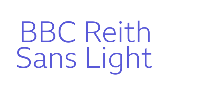 BBC Reith Sans Light Font