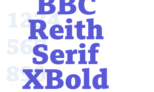 BBC Reith Serif XBold Font