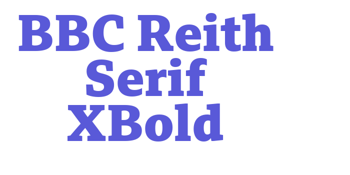 BBC Reith Serif XBold Font