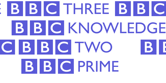 BBC Striped Channel Logos Font Download