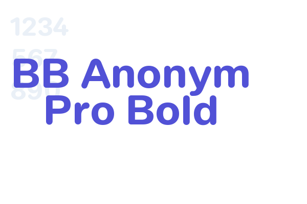 BB Anonym Pro Bold