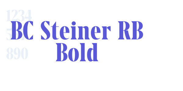 BC Steiner RB Bold font free