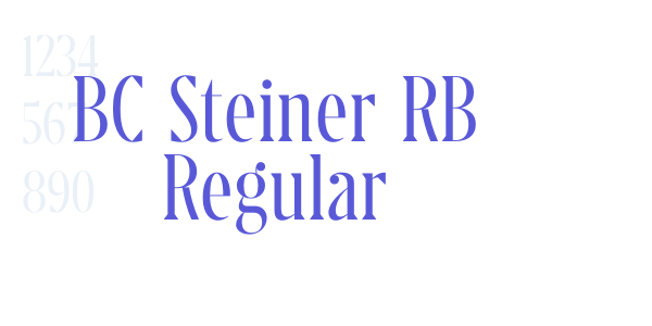 BC Steiner RB Regular font free