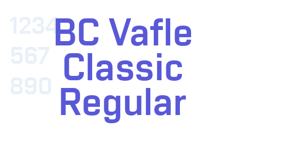 BC Vafle Classic Regular font free