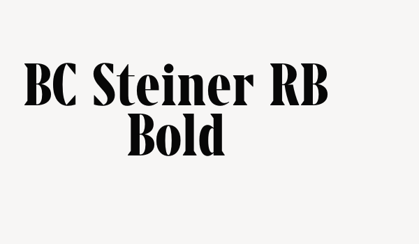 BC Steiner RB Bold Font