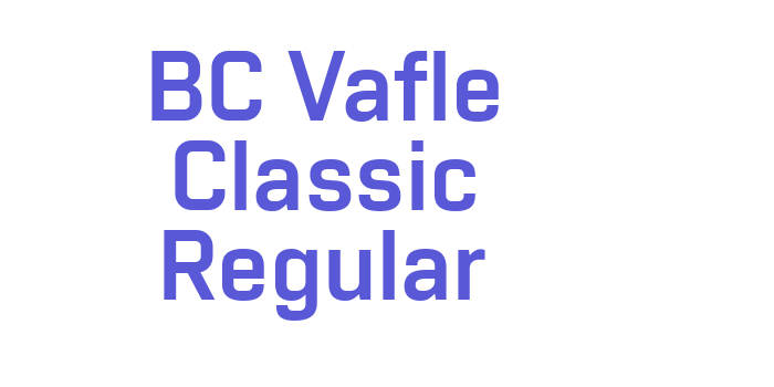 BC Vafle Classic Regular Font Download