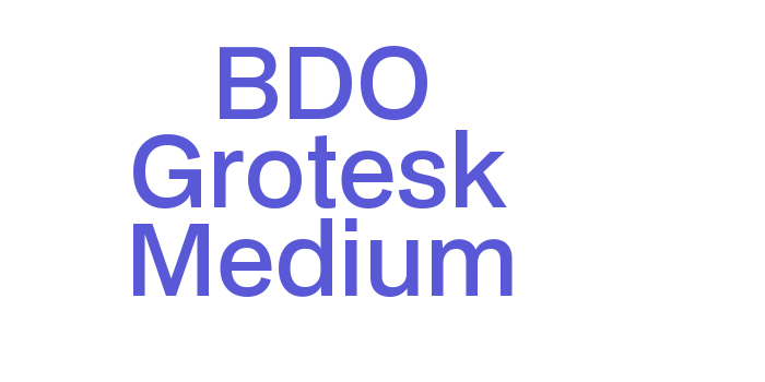 BDO Grotesk Medium Font Download