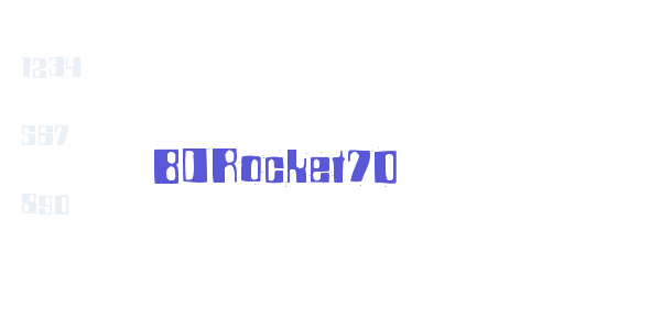 BDRocket70 font