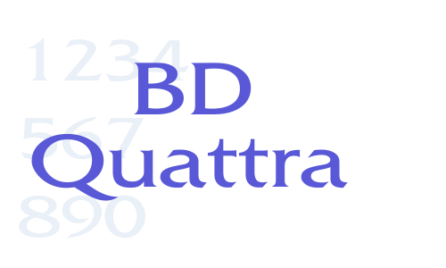 BD Quattra Font Download